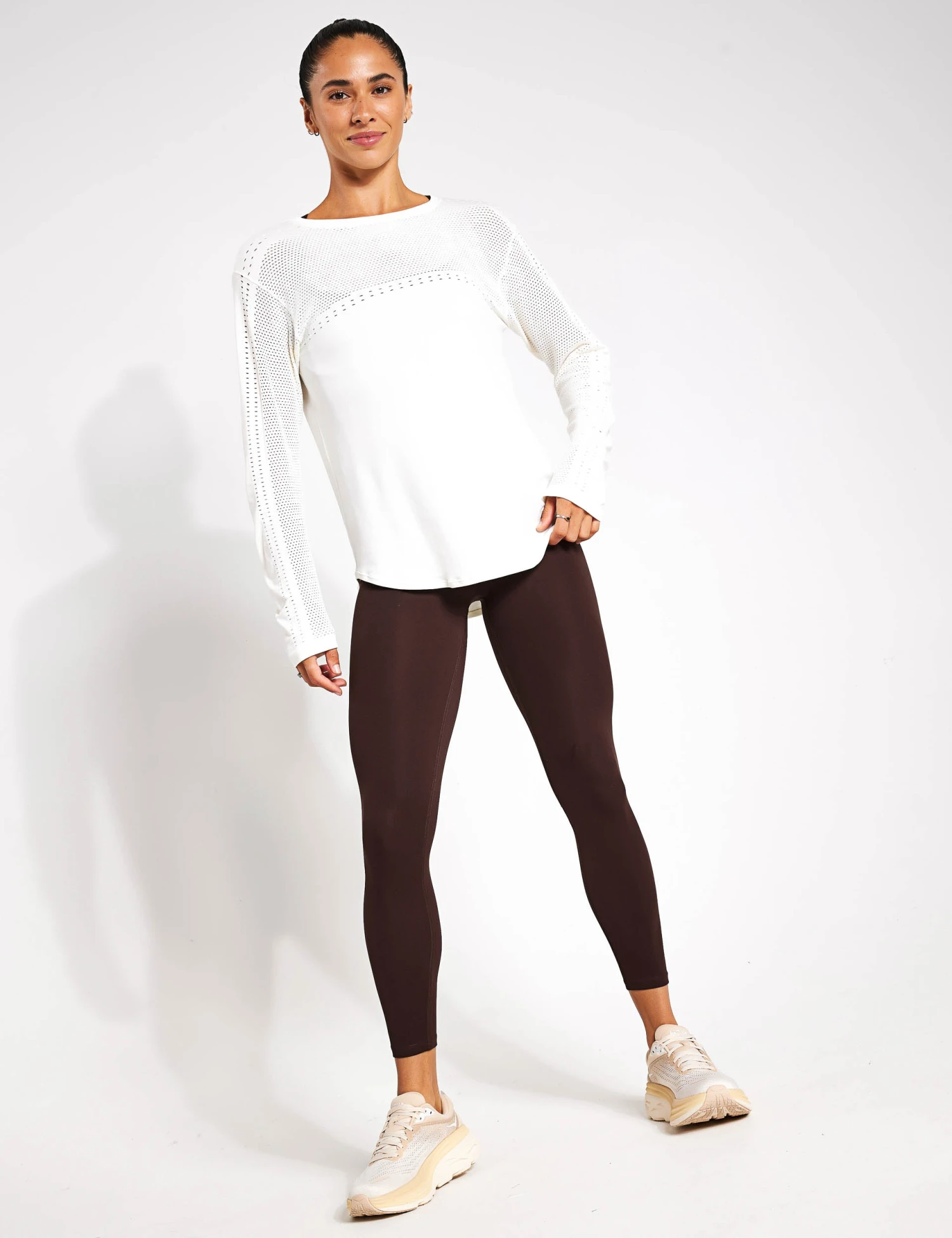 Varley Merrick Seamless Tee - White 6 Varley Merrick Seamless Tee - White - Image 4
