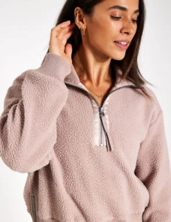 Varley Roselle Half-Zip Fleece - Sphinx -The Sports Edit Store Varley Roselle Half Zip Fleece VAR01167 Sphinx 0027