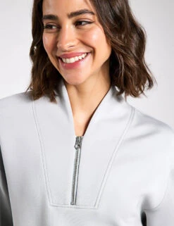 Varley Davidson Sweat - Mirage Grey -The Sports Edit Store Varley Sweats Davidson Sweat Mirage Grey 00001