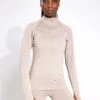 Varley Always Warm Base Layer - Taupe Marl -The Sports Edit Store Varley always warm base layer VAR01676 TAUPE taupe marl 0001