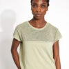 Varley Calloway Boxy Tee - Tea -The Sports Edit Store Varley calloway boxy tee VAR01779 BEI Tea 0005