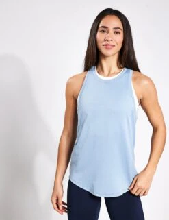 Varley Dacey Longline Tank - Ashley Blue
