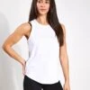 Varley Dacey Longline Tank - White -The Sports Edit Store Varley dacey longline tank VAR01778 WHI 0006
