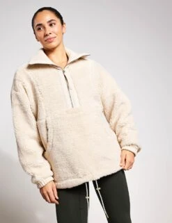 Varley Posey Sherpa Jacket - Sandshell