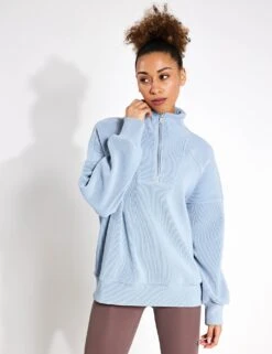 Varley Rhea Half-Zip Sweat - Ashley Blue