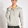 Varley Yates Half-Zip Sweat - Seagrass -The Sports Edit Store Varley yates half zip sweat VAR01657 SEA seagrass 0007
