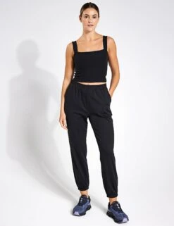 Vuori Boyfriend Jogger - Black Heather -The Sports Edit Store Vuori Boyfriend Jogger VW457 HBK Black Heather 0001