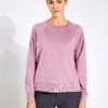 Vuori Long-Sleeve Halo Crew - Orchid Heather 1 Vuori Long-Sleeve Halo Crew - Orchid Heather -The Sports Edit Store Vuori L S Halo Crew VW241 HOD Orchid Heather 0001