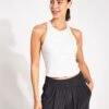 Vuori Pose Plyo Tank - White Heather Grey -The Sports Edit Store Vuori Pose plyo tank VW1009 WHG WHITE 0007