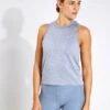 Vuori Energy Top - Flint Heather Performance Training Tank -The Sports Edit Store Vuori energy top flint heather 0001