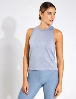 Vuori Energy Top - Flint Heather Performance Training Tank