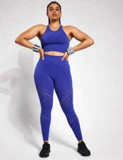 Full Circle Seamless Legging - Mazarine -The Sports Edit Store YMO Full Circle Seamless Bra Mazzarine Blue 0092