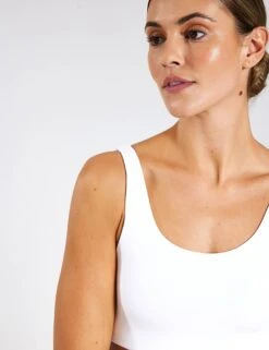 Fundamentals Bra - White -The Sports Edit Store YMO Fundamentals Bra YMOBRA13 White 0022