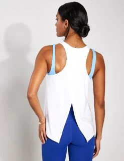 Motion Tie Tank - White -The Sports Edit Store YMO Motion Tie Tank YMOTOP10 WHITE 0017