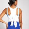 Motion Tie Tank - White -The Sports Edit Store YMO Motion Tie Tank YMOTOP10 WHITE 0029