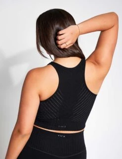 Full Circle Seamless Bra - Black -The Sports Edit Store YMO Seamless Bra BLACK 0046