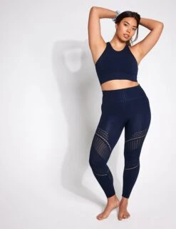 Full Circle Seamless Legging - Navy -The Sports Edit Store YMO Seamless Legging NAVY 0001
