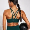 Spark Cross Strap Bra - Rainforest