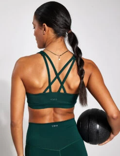 Spark Cross Strap Bra - Rainforest