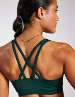Spark Cross Strap Bra - Rainforest -The Sports Edit Store YMO Spark Cross Strap Bra YMOBRA03 RAINFOREST 0051