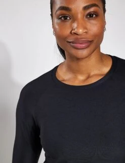 Tempo Performance Longsleeve - Black -The Sports Edit Store YMO Tempo Performance Longsleeve YMOMID22 BLACK 0029