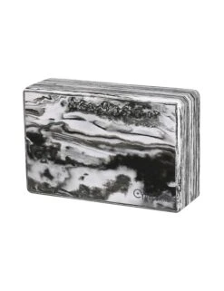 Yogi Bare Black Tie Dye Yoga Block - High-Density EVA Foam Support