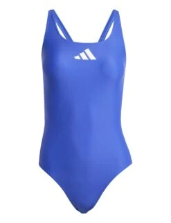 ADIDAS 3 Bar Logo Swimsuit - Semi Lucid Blue/White 13 ADIDAS 3 Bar Logo Swimsuit - Semi Lucid Blue/White -The Sports Edit Store adidas 3 bar logo swimsuit blue white je1918 6