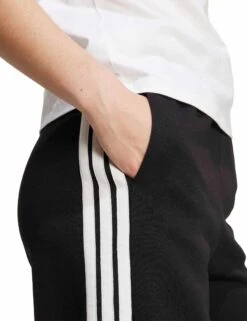 ADIDAS 3-Stripes Fleece Wide Pant - Black 10 ADIDAS 3-Stripes Fleece Wide Pant - Black -The Sports Edit Store adidas 3 stripes fleece wide pant black kb5323 3