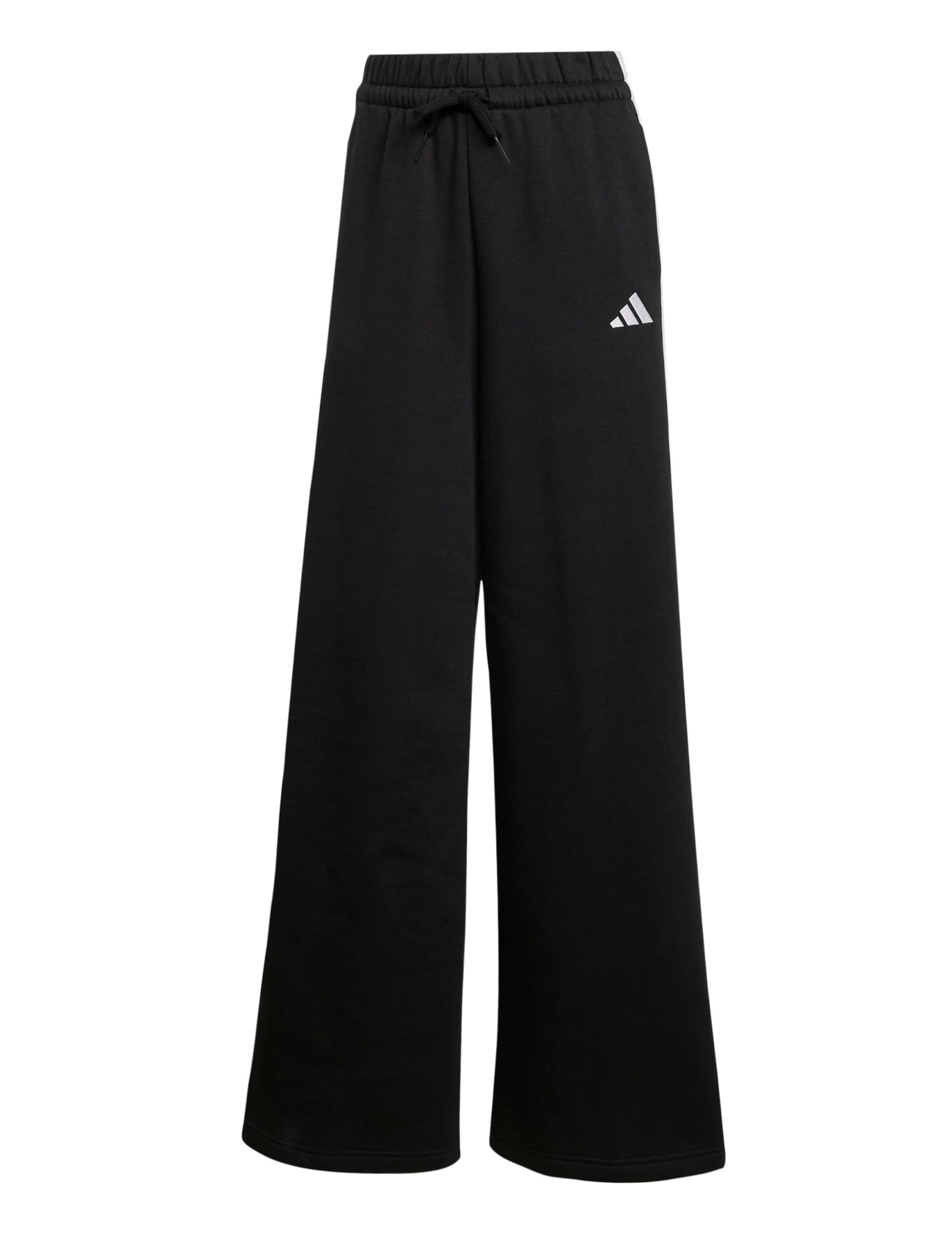 ADIDAS 3-Stripes Fleece Wide Pant - Black 8 ADIDAS 3-Stripes Fleece Wide Pant - Black - Image 6