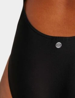 ADIDAS 3-Stripes Swimsuit - Black/White -The Sports Edit Store adidas 3 stripes swimsuit black white ib5986 4