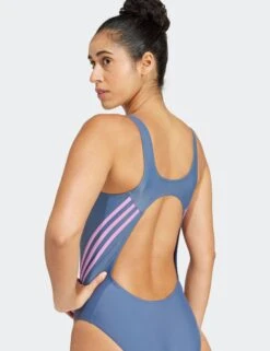 ADIDAS 3-Stripes Swimsuit - Preloved Ink/Preloved Purple 12 ADIDAS 3-Stripes Swimsuit - Preloved Ink/Preloved Purple -The Sports Edit Store adidas 3 stripes swimsuit preloved ink purple iy9720 5