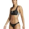 ADIDAS 3-Stripes V-Back Bikini - Black/White -The Sports Edit Store adidas 3 stripes v back bikini black white jp0147 1