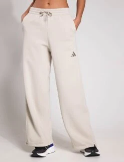 ADIDAS ALL SZN Fleece Loose Wide-Leg Pants - Wonder Alumina