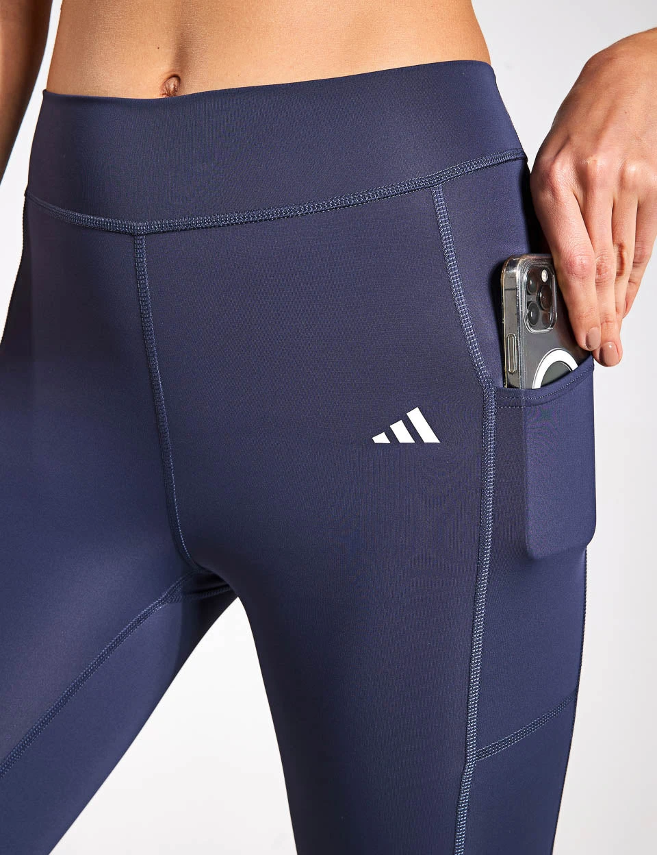 ADIDAS Optime 7/8 Leggings - Shadow Navy 5 ADIDAS Optime 7/8 Leggings - Shadow Navy - Image 3