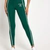 ADIDAS Optime Heritage 7/8 Leggings - Collegiate Green/Chalk White -The Sports Edit Store adidas Optime Heritage 7 8 Leggings JG6152S Collegiate Green Chalk White 0004