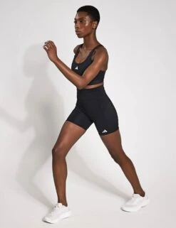 ADIDAS Own The Run Short Leggings 5' - Black -The Sports Edit Store adidas Own the Run Short Leggings Black IS9919S 0002