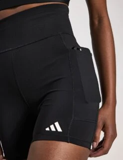 ADIDAS Own The Run Short Leggings 5' - Black -The Sports Edit Store adidas Own the Run Short Leggings Black IS9919S 0003