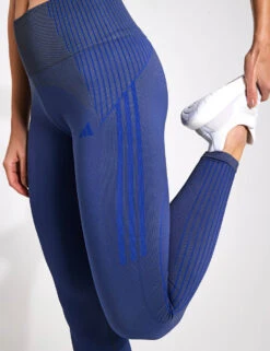 ADIDAS Seamless Branded 7/8 Leggings - Shadow Navy -The Sports Edit Store adidas Seamless 7 8 L SHANAV IX0482BLACK BLACK 0045