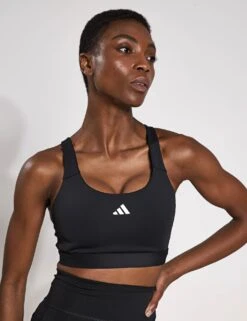 ADIDAS TLRDREACT Training High-Support Bra - Black