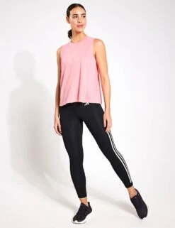 ADIDAS Train Essentials Big Performance Logo Training Tank Top - Semi Pink Spark/Pink Spark -The Sports Edit Store adidas TR ES LOGO TK SEPISP PINSPA IX0996LIGHT PINK LIGHT PINK 0020