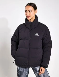 ADIDAS Helionic Relaxed Down Jacket - Black -The Sports Edit Store adidas W HELIONIC RLX BLACK HG8696BLACK BLACK 0024