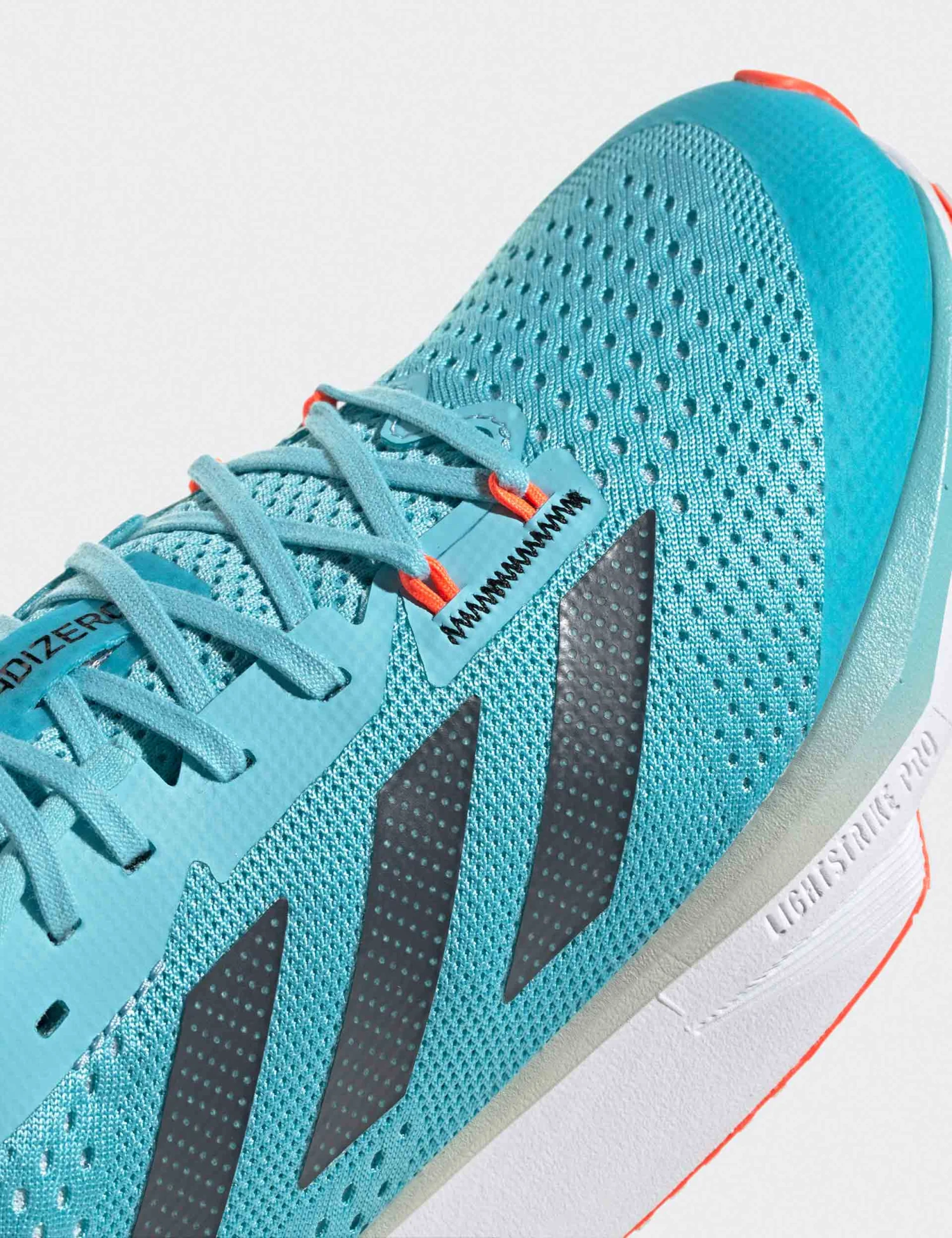 ADIDAS Adizero SL Running Shoes - Light Aqua/Carbon/Solar Red 7 ADIDAS Adizero SL Running Shoes - Light Aqua/Carbon/Solar Red - Image 5