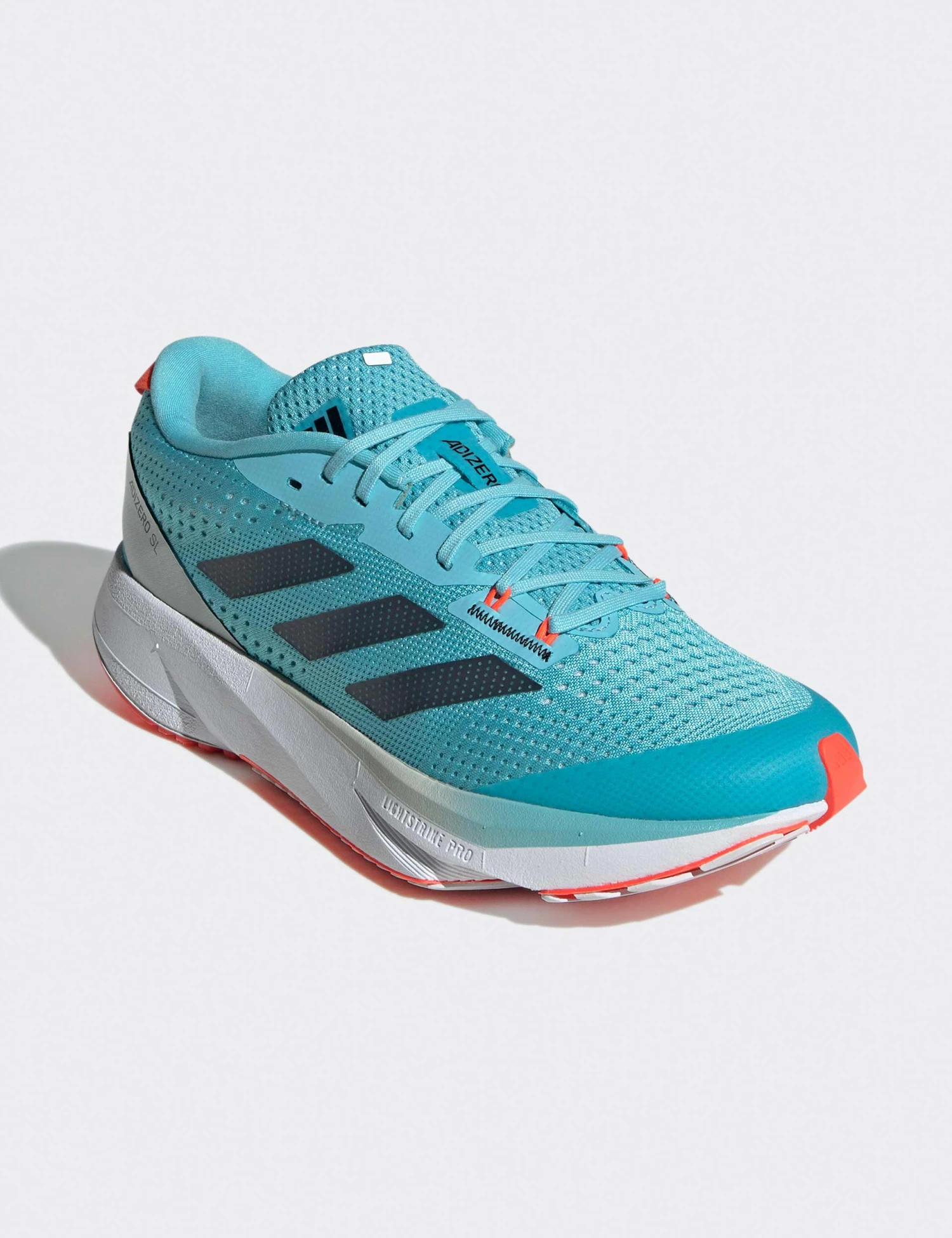 ADIDAS Adizero SL Running Shoes - Light Aqua/Carbon/Solar Red 5 ADIDAS Adizero SL Running Shoes - Light Aqua/Carbon/Solar Red - Image 3