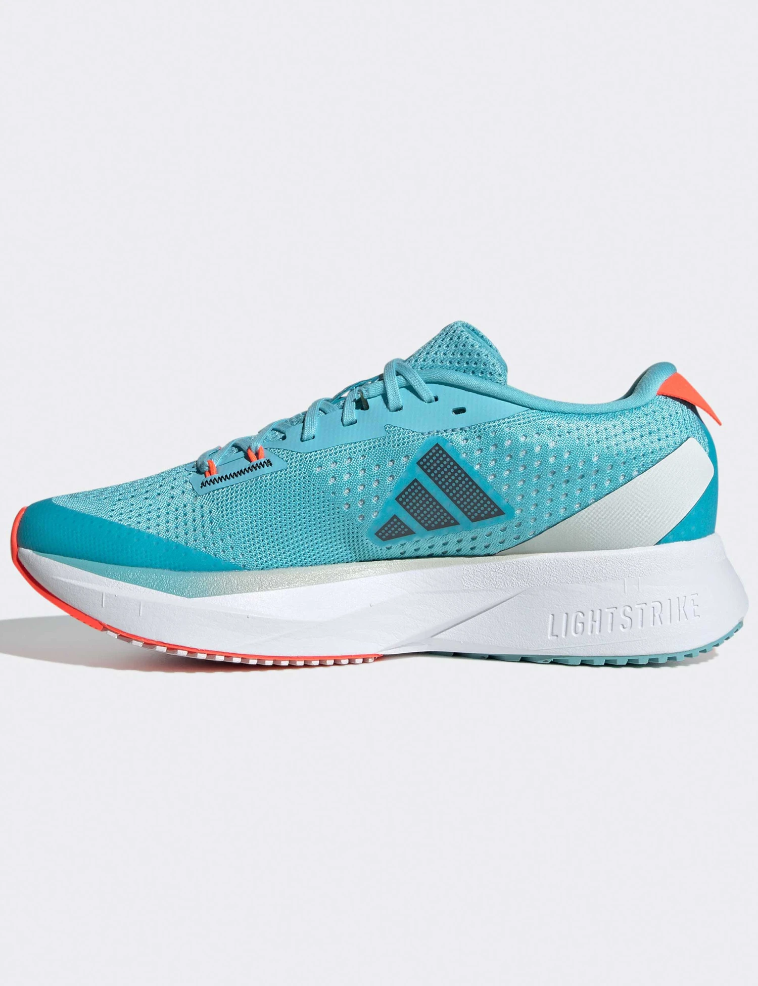 ADIDAS Adizero SL Running Shoes - Light Aqua/Carbon/Solar Red 4 ADIDAS Adizero SL Running Shoes - Light Aqua/Carbon/Solar Red - Image 2