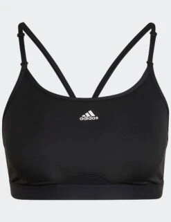 ADIDAS Aeroreact Training Light-Support Bra - Black -The Sports Edit Store adidas aeroreact training light support bra black hb9884 2