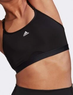 ADIDAS Aeroreact Training Light-Support Bra - Black -The Sports Edit Store adidas aeroreact training light support bra black hb9884 4
