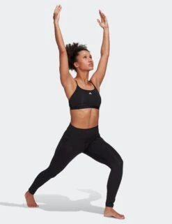 ADIDAS Aeroreact Training Light-Support Bra - Black -The Sports Edit Store adidas aeroreact training light support bra black hb9884 6