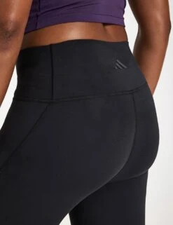 ADIDAS All Me Essentials Flare Leggings - Black -The Sports Edit Store adidas all me essentials flare leggings black jw7667 3