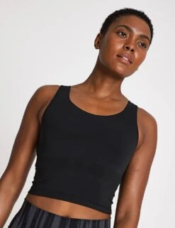 ADIDAS All Me Medium Support Bra Tank Top - Black