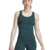 ADIDAS All Me Medium Support Bra Tank Top - Aurora Ivy -The Sports Edit Store adidas all me medium support bra tank top ivy jl5525 1